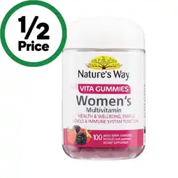 Woolworths Nature’s Way Vita Gummies for Adults Women’s Multivitamin Pk 100 offer
