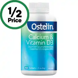 Woolworths Ostelin Calcium & Vitamin D3 Tablets Pk 250 offer