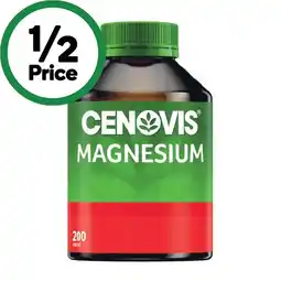 Woolworths Cenovis Magnesium Tablets Pk 200 offer