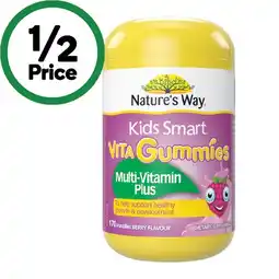 Woolworths Nature’s Way Kids Smart Vita Gummies Multi-Vitamin Plus Pk 170 offer