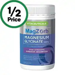 Woolworths MagZorb Magnesium Glycinate Capsules Pk 100 offer