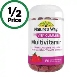 Woolworths Nature’s Way Adult Vita Gummies Multivitamin Pk 180 offer
