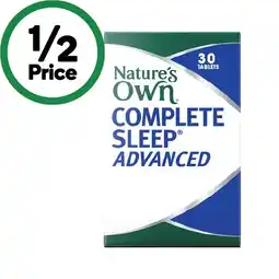 Woolworths Nature’s Own Complete Sleep Advanced Tablets Pk 30 offer