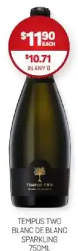 Harry Brown Tempus two blanc de blanc sparkling offer