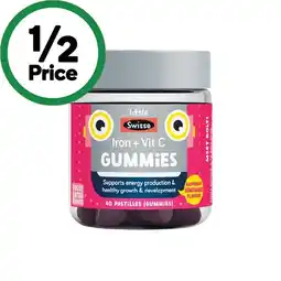 Woolworths Little Swisse Iron + Vitamin C Gummies Pk 40 offer