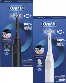 Coles Oral B iO2 Electric Toothbrush White or Black 1 Pack offer