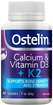 Coles Ostelin Calcium & Vitamin D3 + K2 Tablets 60 Pack^ offer