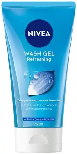 Coles Nivea Refreshing Wash Gel 150mL offer