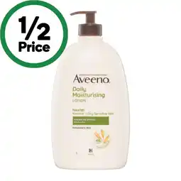 Woolworths Aveeno Daily Moisturising Body Lotion Fragrance Free Sensitive Skin 1 Litre offer