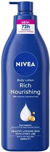 Coles Nivea Rich Nourishing Body Lotion 400mL offer