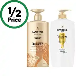 Woolworths Pantene Shampoo or Conditioner 900ml or Pantene Miracles Shampoo or Conditioner 600-650ml offer