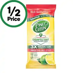 Woolworths Pine O Cleen Disinfectant Wipes Pk 110 offer