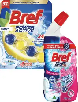 Coles Bref In The Bowl Toilet Cleaner 42g-50g or Bref Liquid Toilet Cleaner 600mL-700mL offer