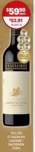 Harry Brown Taylors st andrews cabernet sauvignon offer