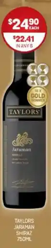 Harry Brown Taylors jaraman shiraz offer
