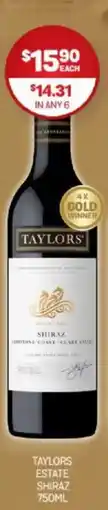 Harry Brown Taylors estate shiraz offer