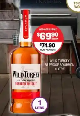 Harry Brown Wild turkey 81 proof bourbon offer