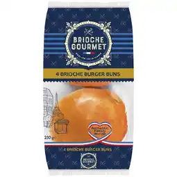 Woolworths Brioche Gourmet Burger Buns Plain or Seeded 250g Pk 4 offer