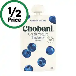 Woolworths Chobani Greek Yogurt Pouches 140g β From the Fridge offer