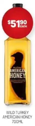 Harry Brown Wild turkey american honey offer
