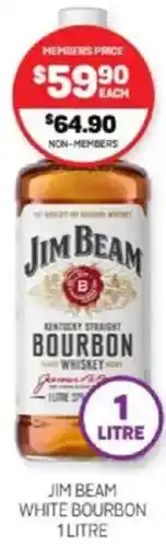 Harry Brown Jim beam white bourbon offer