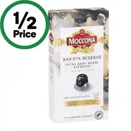 Woolworths Moccona Coffee Capsules Pk 10 offer