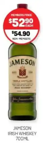Harry Brown Jameson irish whiskey offer