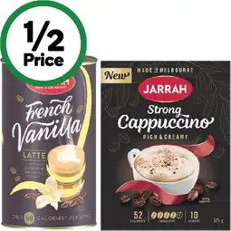 Woolworths Jarrah Coffee Sachets Pk 10 or Tins 250g offer