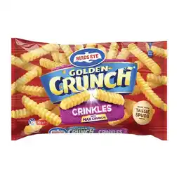 Woolworths Birds Eye Golden Crunch Chips, Sidewinders or Lattice 750-900g offer