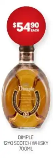 Harry Brown Dimple 12yo scotch whisky offer