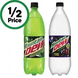 Woolworths Mountain Dew Soft Drink Varieties 1.25 Litre offer