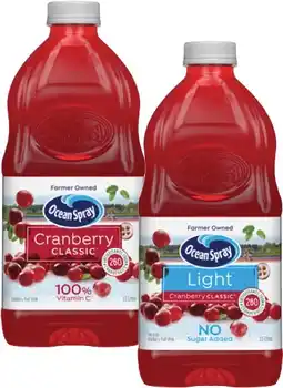 Coles Ocean Spray Fruit Drink 1.5 Litre offer