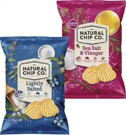 Coles The Natural Chip Co. Potato Chips 175g offer