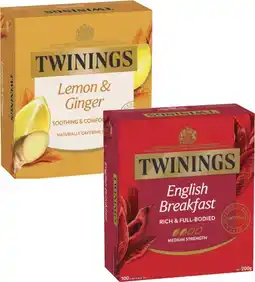Coles Twinings Tea Bags 80 Pack-100 Pack offer