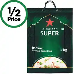 Woolworths Alishaan Basmati Rice 5kg offer