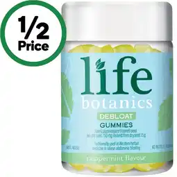 Woolworths Life Botanics Debloat Gummies Pk 60 offer