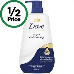 Woolworths Dove Advance Care Body Wash 700ml offer