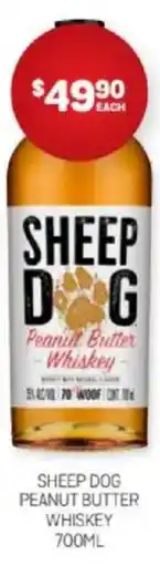 Harry Brown Sheep dog peanut butter whiskey offer