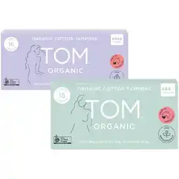 Woolworths TOM Organic Tampons Pk 16 offer