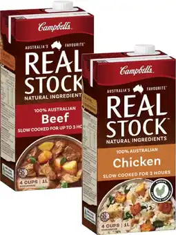 Coles Campbell's Real Stock 1 Litre offer