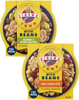 Coles Sirena Tuna with Beans 170g offer
