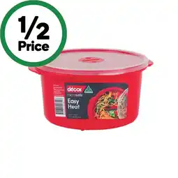 Woolworths Décor Microsafe Round Container 1.5 Litre offer