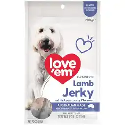 Woolworths Love βEm Jerky Dog Treats 200g offer