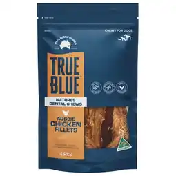 Woolworths True Blue Dog Treats Pk 3-7 or 50g offer
