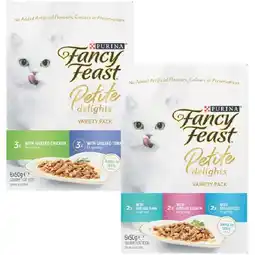Woolworths Fancy Feast Petite Delights Wet Cat Food Pk 6 x 50g offer