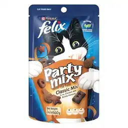Woolworths Felix Party Mix Cat Treats 50-60g offer