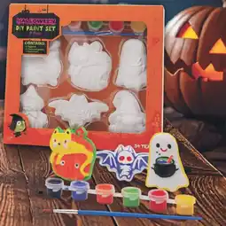 Woolworths Halloween DIY Paint Set Pk 6 offer