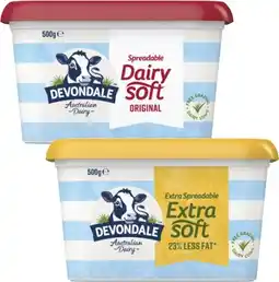 Coles Devondale Spreadable Blend 500g offer