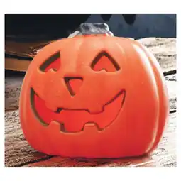 Woolworths Halloween Tabletop Light Up Pumpkin offer