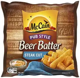 Coles McCain Beer Batter Chips 750g offer